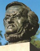 The bust of Richard Wagner at Bayreuth