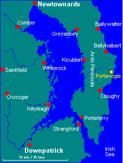 Map of Ards Peninsula