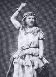 Malwine Schnorr von Carolsfeld, first Isolde in Wagner's Tristan und Isolde, 1865